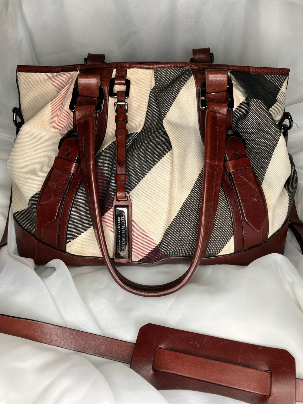 Lowry Check Tote Bag
